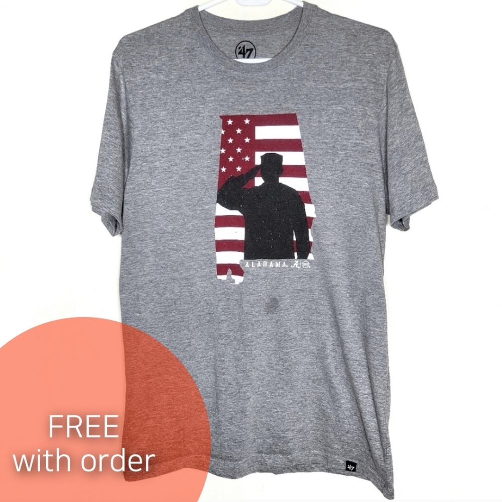 Alabama gray shortsleeve tshirt size M men's